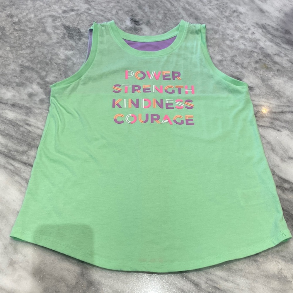 Athletic Girls Tank top,  Sz L (10/12). Light green